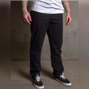 Dixxon D-Flex Black 5 Pocket Moisture Wicking Chino Work Pants. 38.